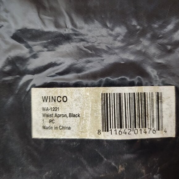 Winwear Black Cotton Poly Three Pocket WA-1221 Professional Waist Apron OSFM - Picture 15 of 16